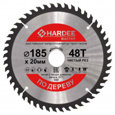 Диск пильный по дереву (185x20 мм, 48 зубьев) HARDEE HM101-1852048