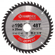 Диск пильный по дереву (190x20 мм, 48 зубьев) HARDEE HM101-1902048