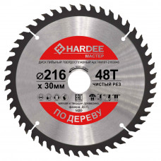 Диск пильный по дереву (216x30 мм, 48 зубьев) HARDEE HM101-2163048