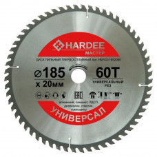 Диск пильный универсальный (185x20 мм, 60 зубьев) HARDEE HM102-1852060