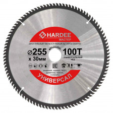 Диск пильный универсальный (255x30 мм, 100 зубьев) HARDEE HM102-25530100