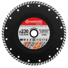 Диск алмазный турбо по кирпичу и бетону (230x22,23 мм) HARDEE HM204-230227