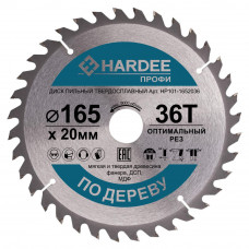 Диск пильный по дереву (165x20 мм, 36 зубьев) HARDEE HP101-1652036