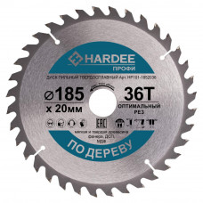 Диск пильный по дереву (185x20 мм, 36 зубьев) HARDEE HP101-1852036