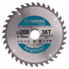 Диск пильный по дереву (200x30 мм, 36 зубьев) HARDEE HP101-2003036