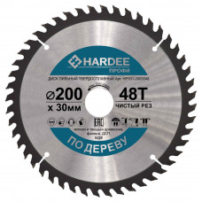 Диск пильный по дереву (200x30 мм, 48 зубьев) HARDEE HP101-2003048