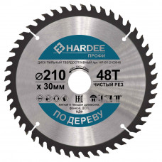Диск пильный по дереву (210x30 мм, 48 зубьев) HARDEE HP101-2103048
