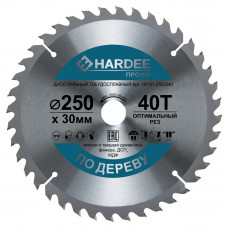 Диск пильный по дереву (250x30 мм, 40 зубьев) HARDEE HP101-2503040