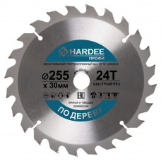 Диск пильный по дереву (255x30 мм, 24 зуба) HARDEE HP101-2553024