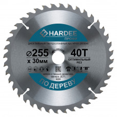 Диск пильный по дереву (255x30 мм, 40 зубьев) HARDEE HP101-2553040
