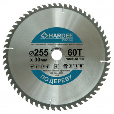 Диск пильный по дереву (255x30 мм, 60 зубьев) HARDEE HP101-2553060