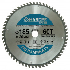 Диск пильный по ламинату (185x20 мм, 60 зубьев) HARDEE HP103-1852060