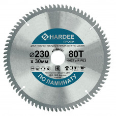 Диск пильный по ламинату (230x30 мм, 80 зубьев) HARDEE HP103-2303080
