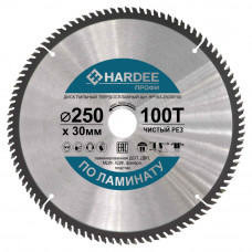 Диск пильный по ламинату (250x30 мм, 100 зубьев) HARDEE HP103-25030100