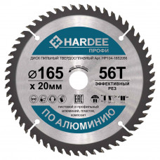 Диск пильный по алюминию (165x20 мм, 56 зубьев) HARDEE HP104-1652056