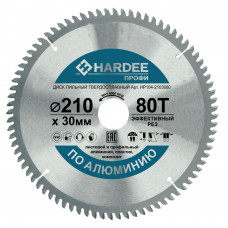 Диск пильный по алюминию (210x30 мм, 80 зубьев) HARDEE HP104-2103080