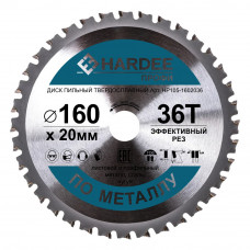 Диск пильный по металлу (160x20 мм, 36 зубьев) HARDEE HP105-1602036