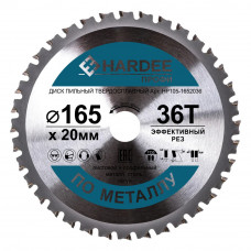 Диск пильный по металлу (165x20 мм, 36 зубьев) HARDEE HP105-1652036