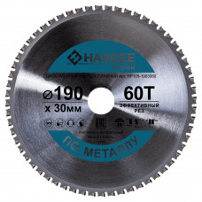 Диск пильный по металлу (190x30 мм, 60 зубьев) HARDEE HP105-1903060