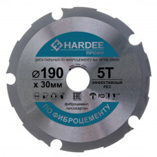Диск пильный по фиброцементу (190x30 мм, 5 зубьев) HARDEE HP106-190305