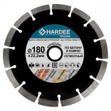 Диск алмазный сегментный по бетону и камню (180x22,23 мм) HARDEE HP207-1802210 Диск алмазный сегментный по бетону и камню (180x22,23 мм) HARDEE HP207-1802210