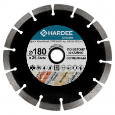 Диск алмазный сегментный по бетону и камню (180x25,4 мм) HARDEE HP207-1802510 Диск алмазный сегментный по бетону и камню (180x25,4 мм) HARDEE HP207-1802510