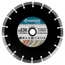 Диск алмазный сегментный по бетону и камню (230x25,4 мм) HARDEE HP207-2302510