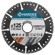 Диск алмазный сегментный универсальный (125x22,23 мм) HARDEE HP212-125223